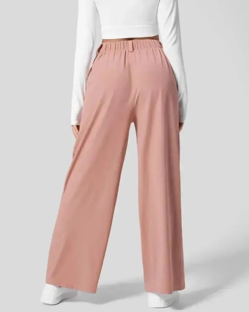 MOISO High Waisted Wide Leg Casual Pants