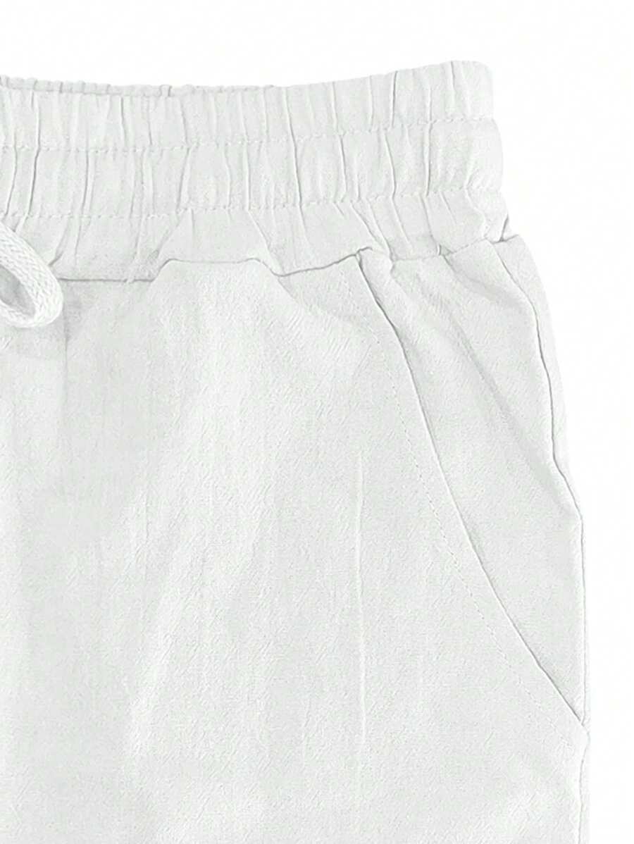 Mathis | Lightweight linen trousers with drawstring