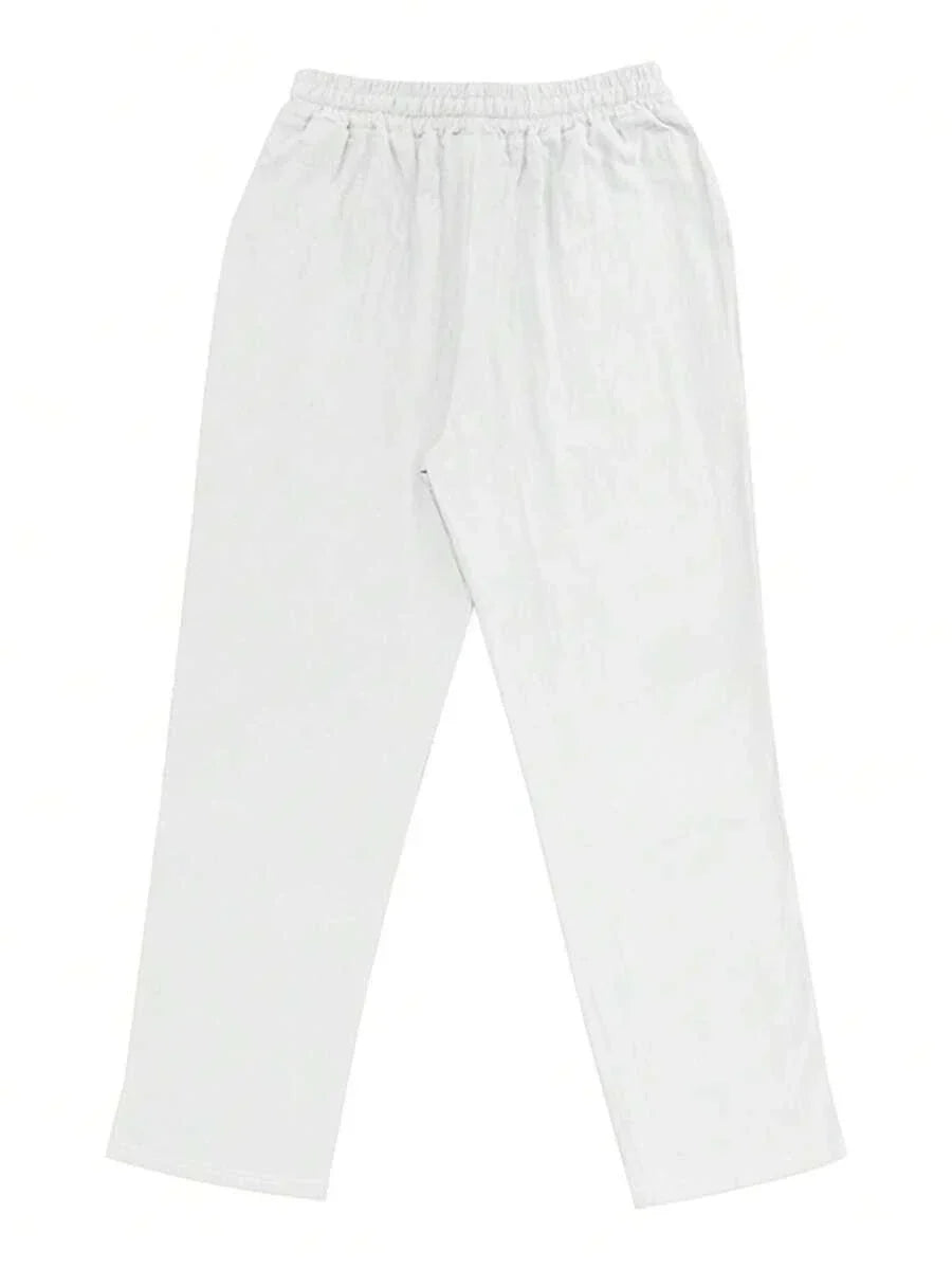 Mathis | Lightweight linen trousers with drawstring