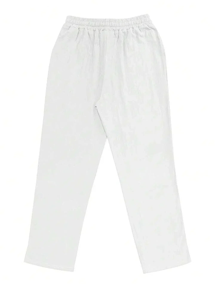 Mathis | Lightweight linen trousers with drawstring