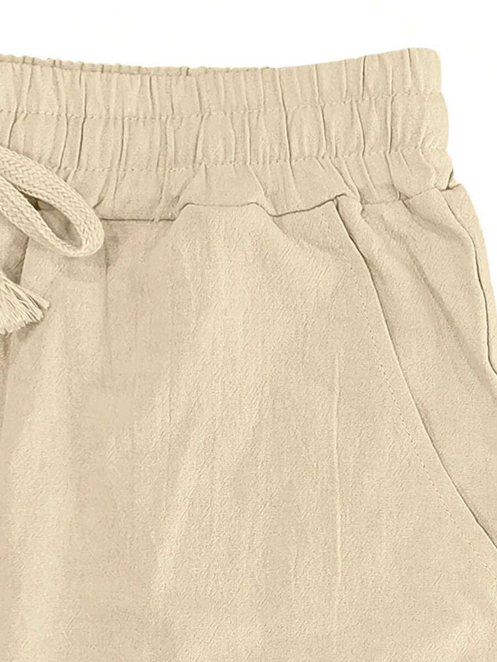 Mathis | Lightweight linen trousers with drawstring