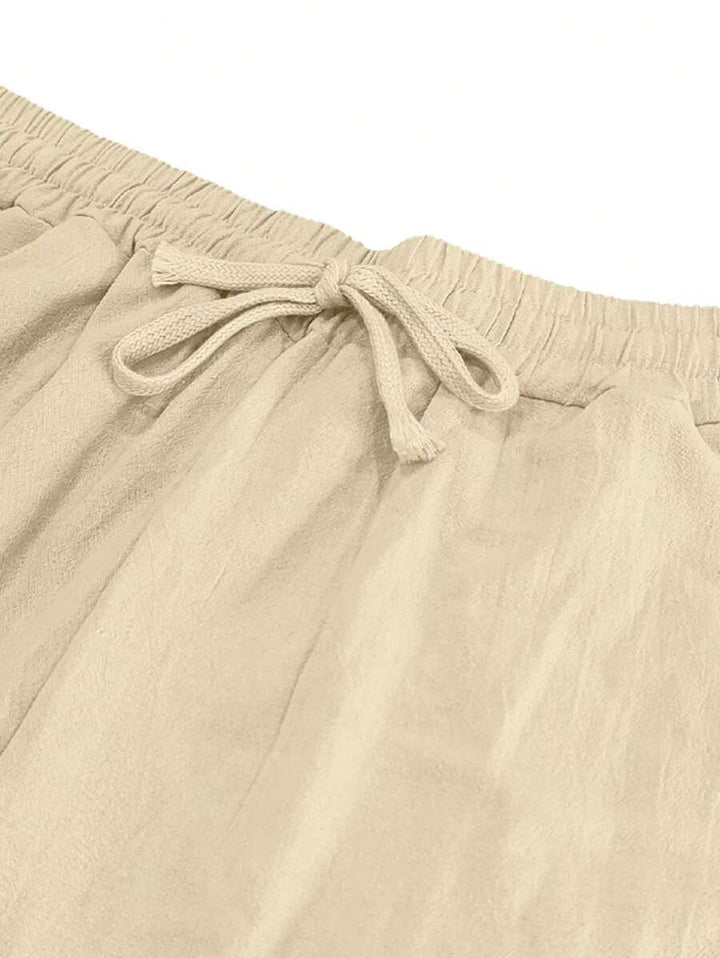 Mathis | Lightweight linen trousers with drawstring