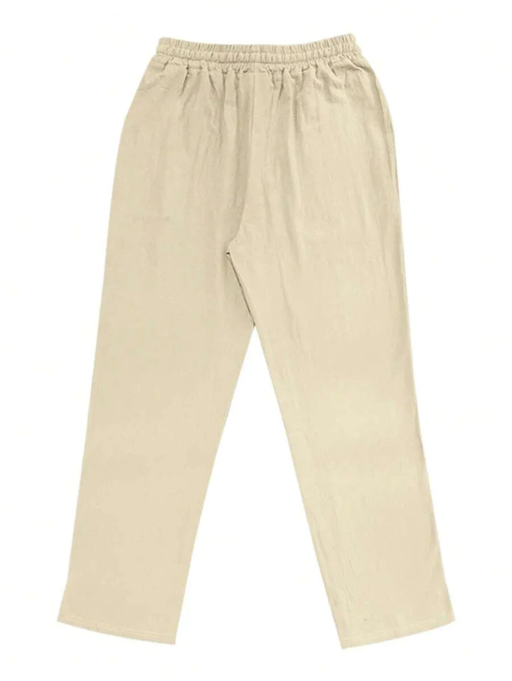 Mathis | Lightweight linen trousers with drawstring