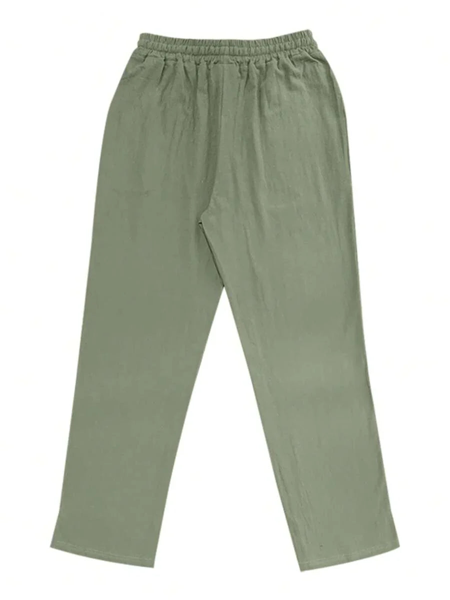 Mathis | Lightweight linen trousers with drawstring