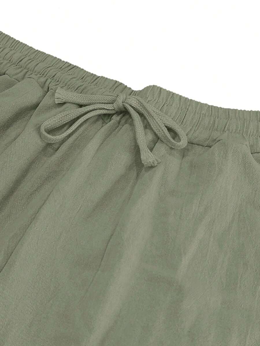 Mathis | Lightweight linen trousers with drawstring