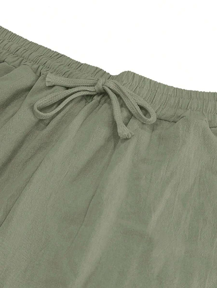 Mathis | Lightweight linen trousers with drawstring
