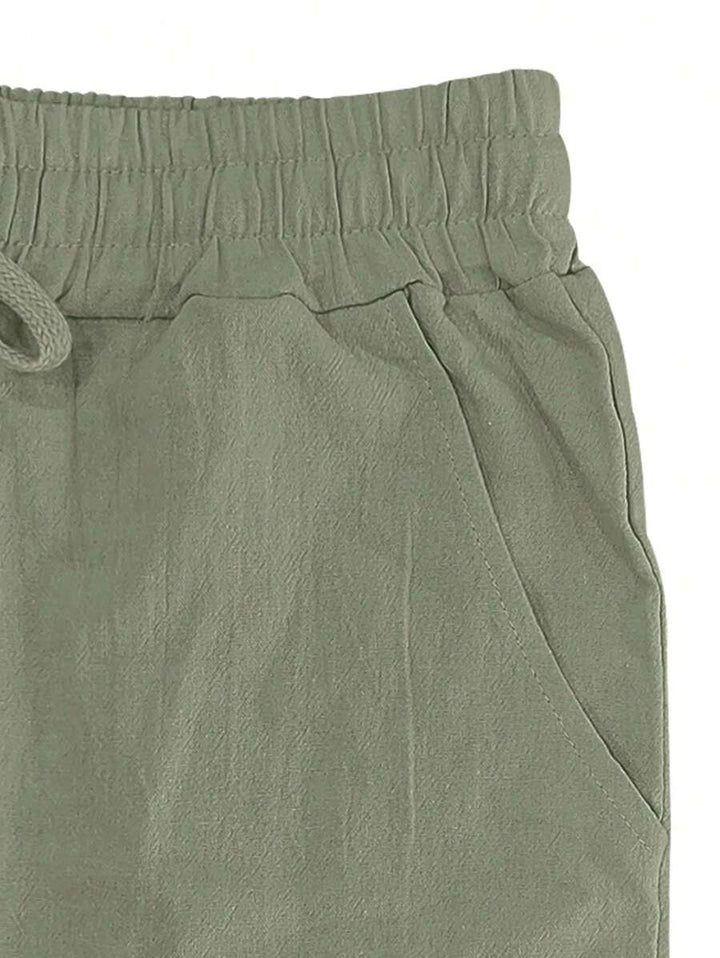 Mathis | Lightweight linen trousers with drawstring