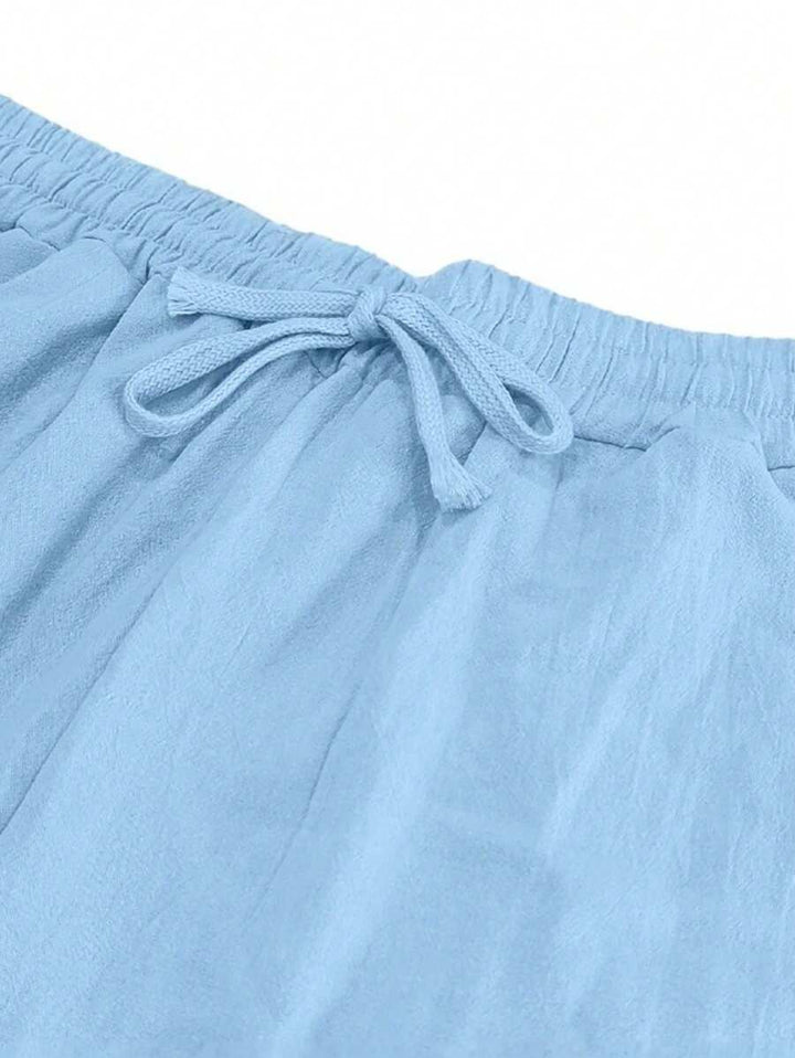 Mathis | Lightweight linen trousers with drawstring