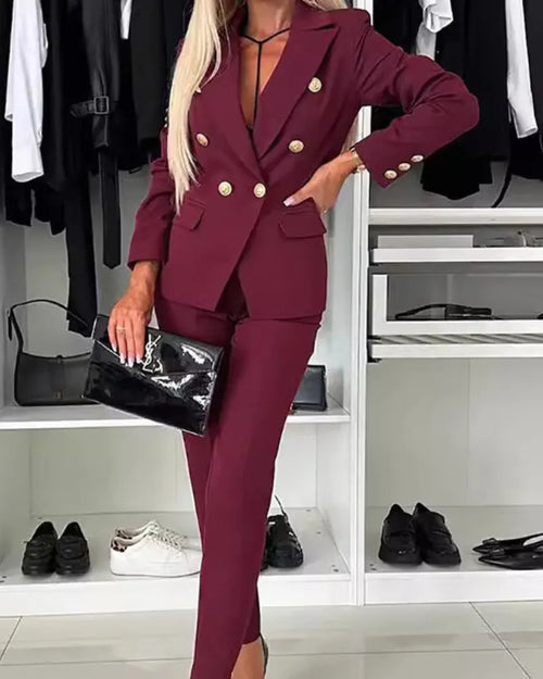 CHARIA - ELEGANT BLAZER AND PANTS SET