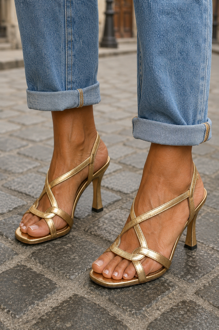 Gemma- Golden Summer Charm Sandals