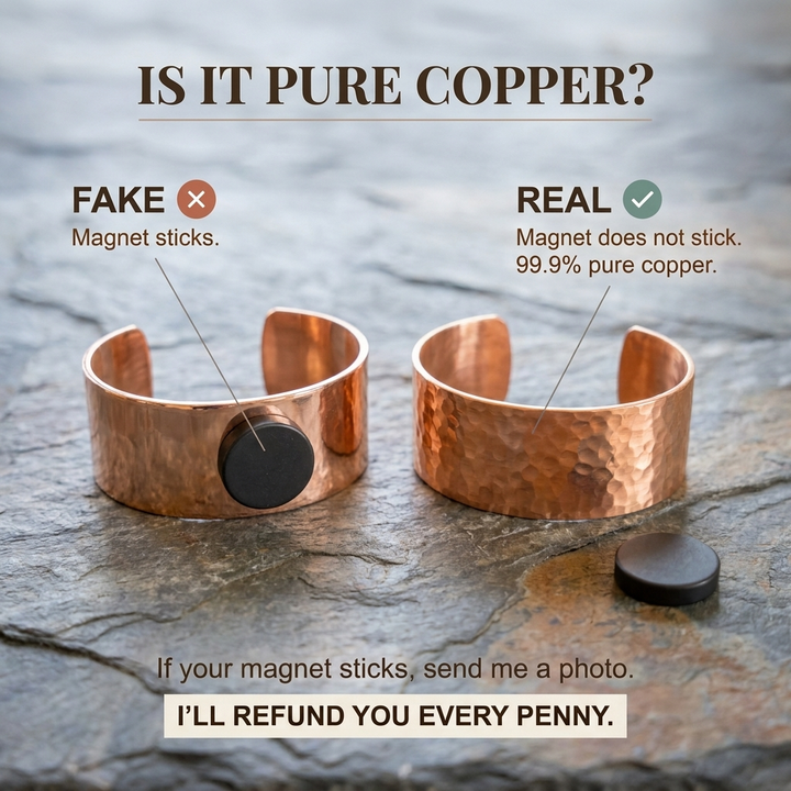Solara Orange Copper Bracelet