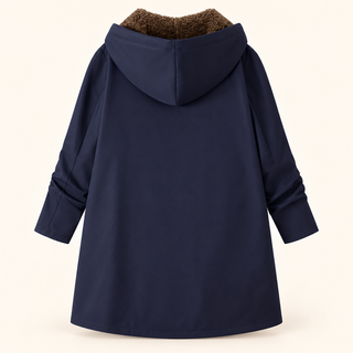 Evelyn | Cozy Sherpa-Lined Hooded Coat