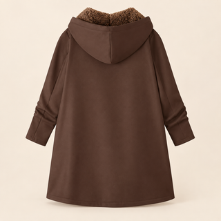 Evelyn | Cozy Sherpa-Lined Hooded Coat
