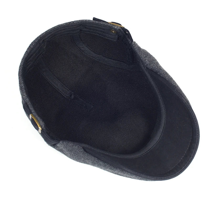 Cadre Dore | Modern Men’s Cap with Herringbone Pattern