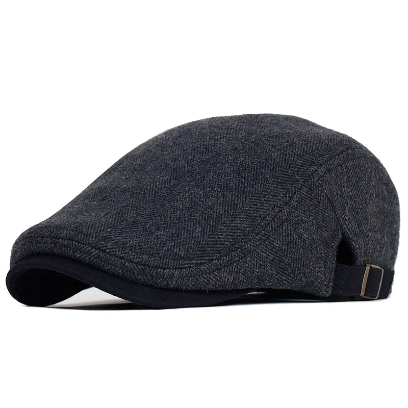 Cadre Dore | Modern Men’s Cap with Herringbone Pattern