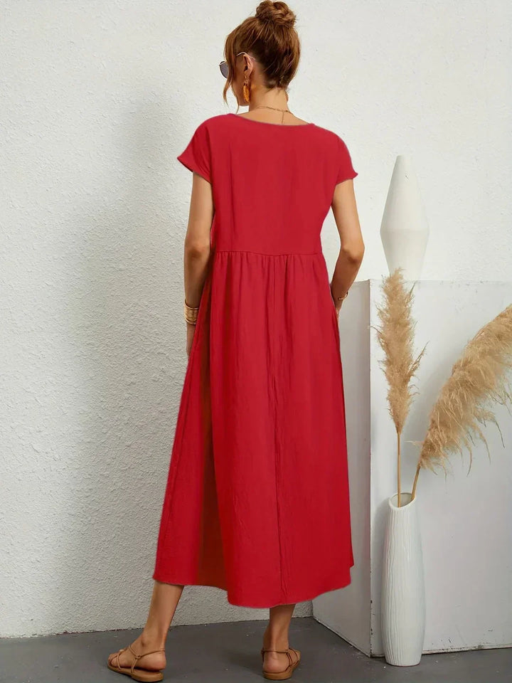 Gabrielle - Effortless Elegance Flowing Midi Dress