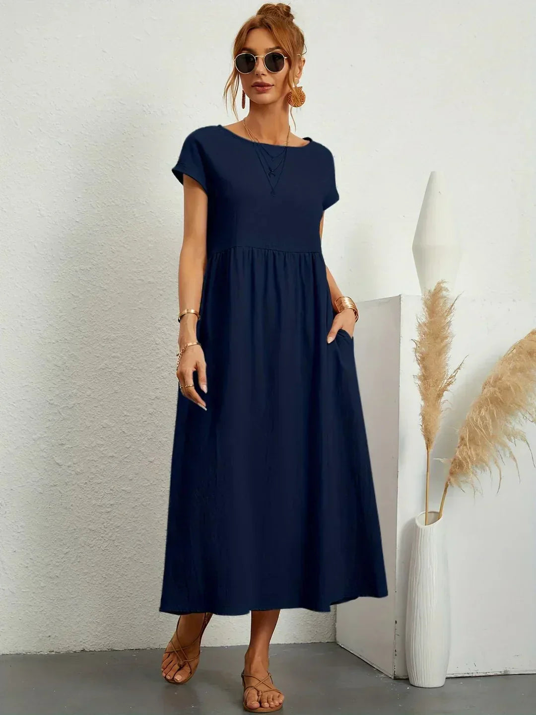 Gabrielle - Effortless Elegance Flowing Midi Dress