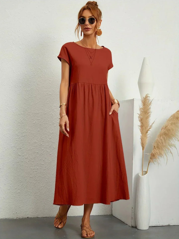 Gabrielle - Effortless Elegance Flowing Midi Dress