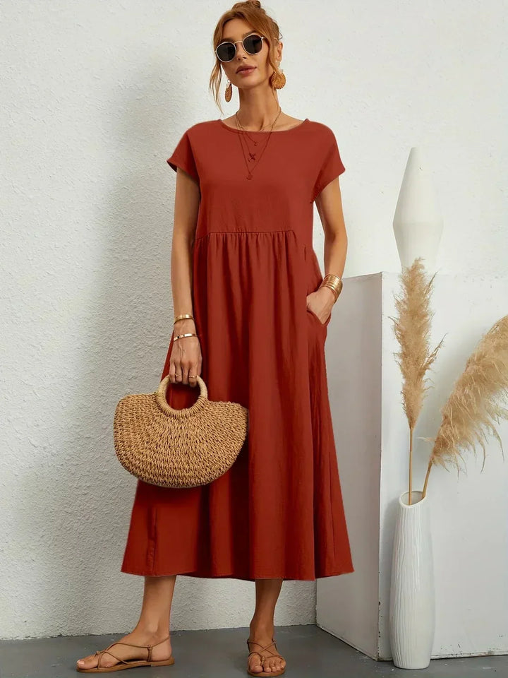 Gabrielle - Effortless Elegance Flowing Midi Dress
