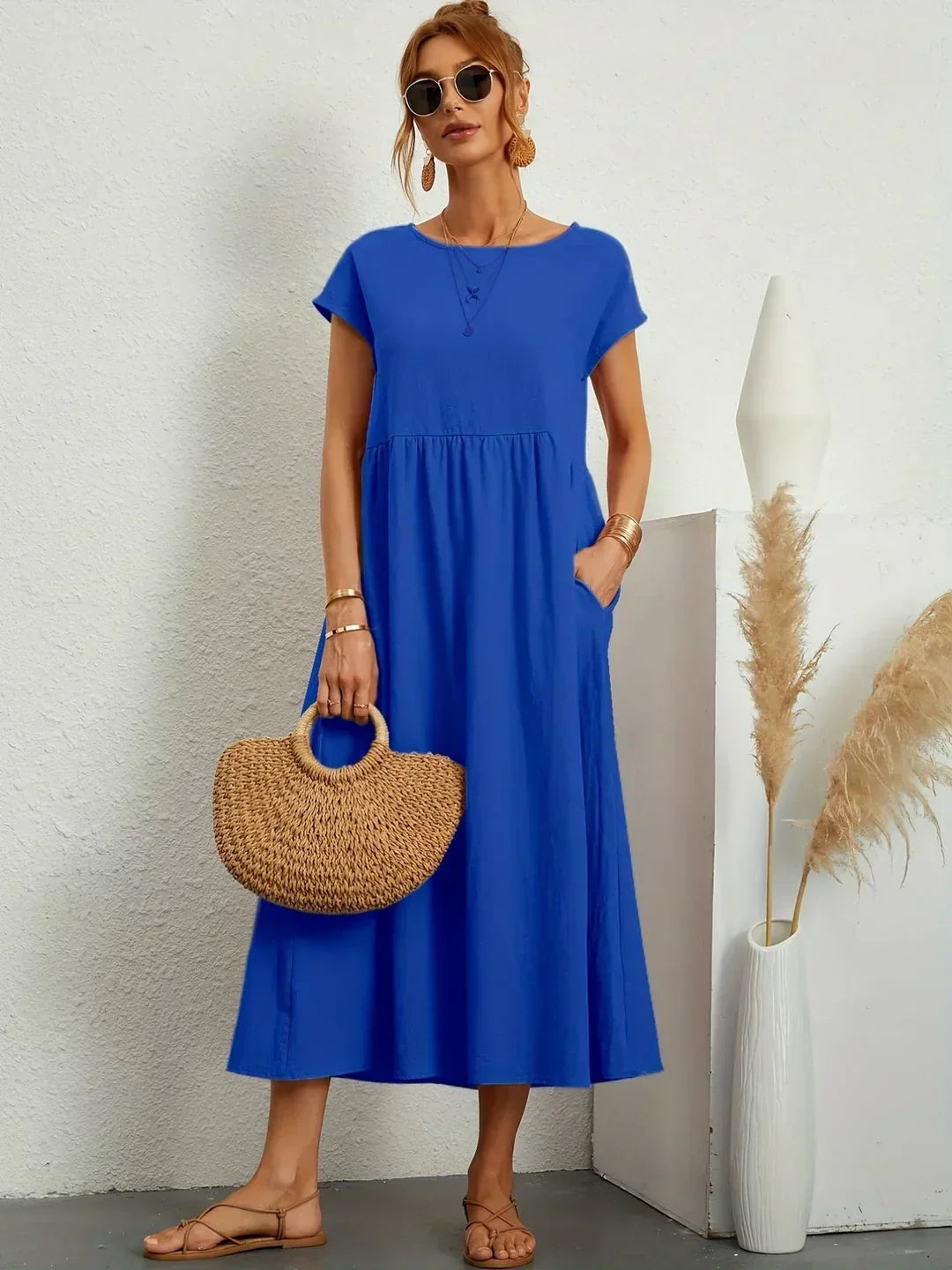 Gabrielle - Effortless Elegance Flowing Midi Dress