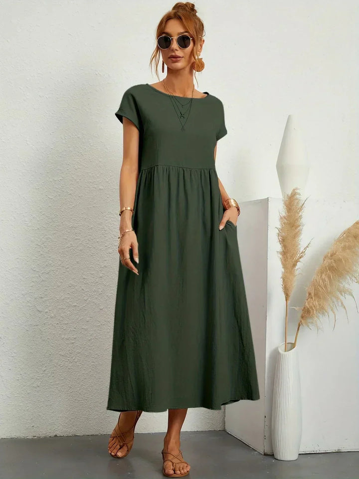 Gabrielle - Effortless Elegance Flowing Midi Dress