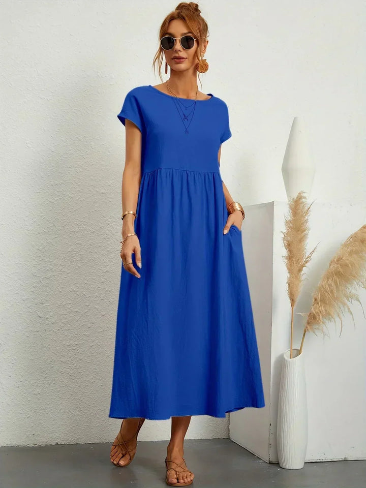 Gabrielle - Effortless Elegance Flowing Midi Dress