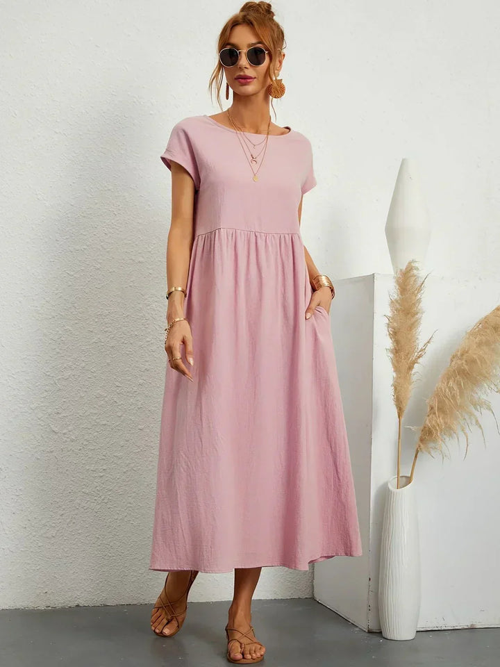 Gabrielle - Effortless Elegance Flowing Midi Dress