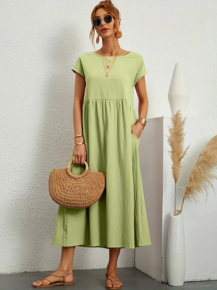 Gabrielle - Effortless Elegance Flowing Midi Dress