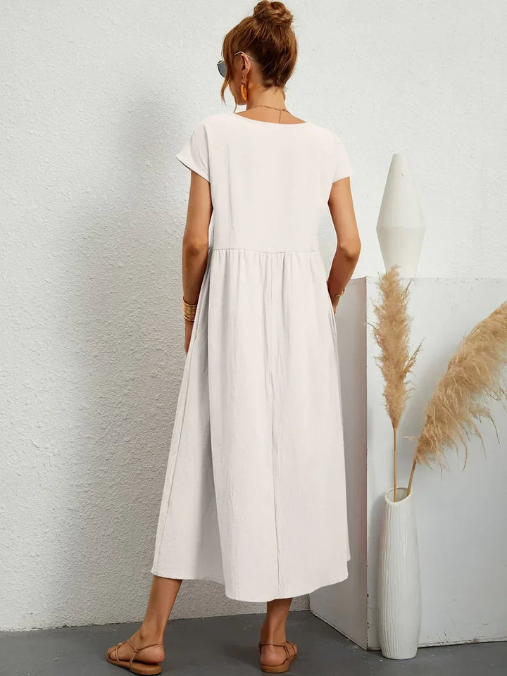 Gabrielle - Effortless Elegance Flowing Midi Dress