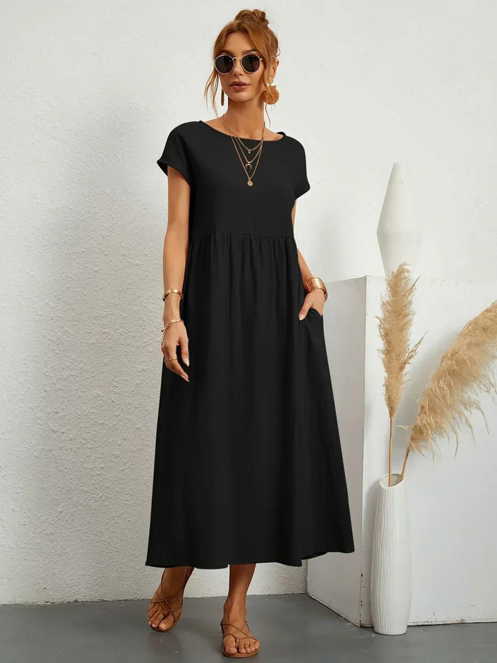 Gabrielle - Effortless Elegance Flowing Midi Dress
