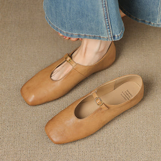 Elspeth | High-Vamp Mary Jane Flat