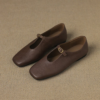 Elspeth | High-Vamp Mary Jane Flat