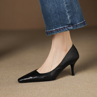 Zala | Genuine Leather Heels