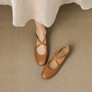 Zeor | Genuine Leather Flats