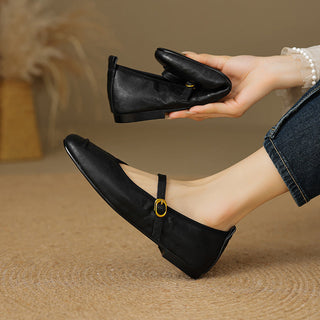 Wani | Leather Flats