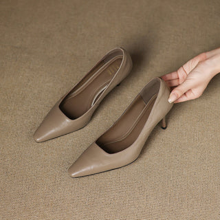 Zala | Genuine Leather Heels