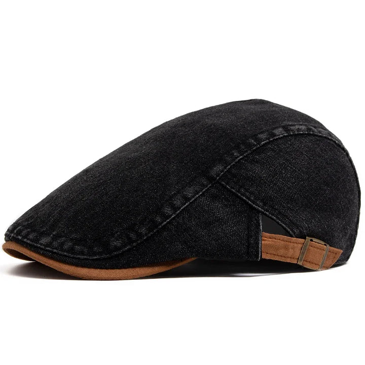Cadre Dore | Premium Denim Flat Cap
