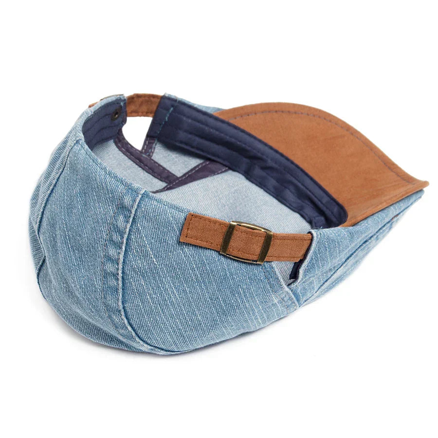 Cadre Dore | Premium Denim Flat Cap