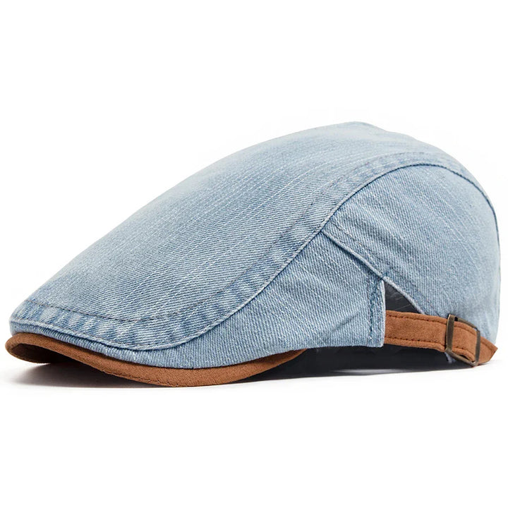 Cadre Dore | Premium Denim Flat Cap