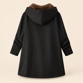 Evelyn | Cozy Sherpa-Lined Hooded Coat