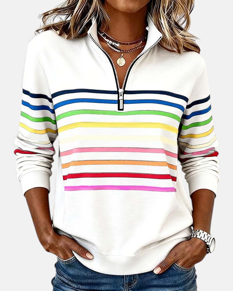 Vera | Comfortable Striped Sweater