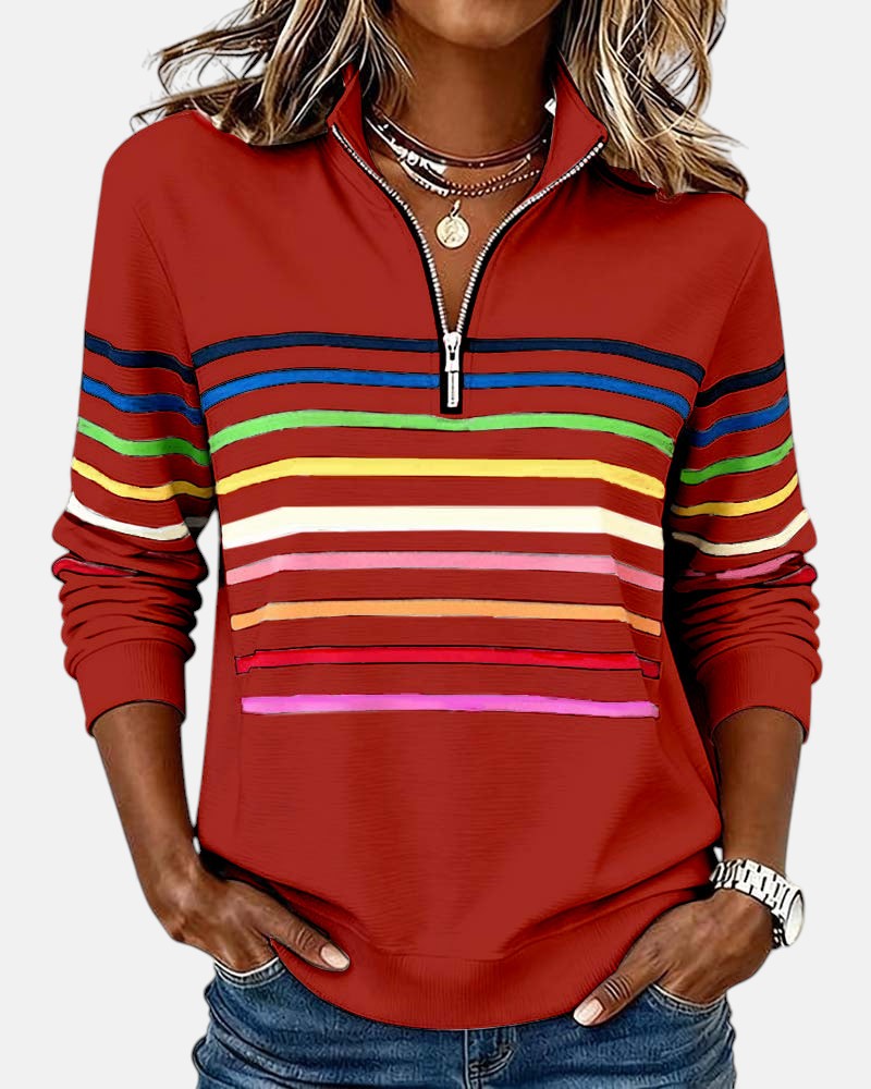 Vera | Comfortable Striped Sweater