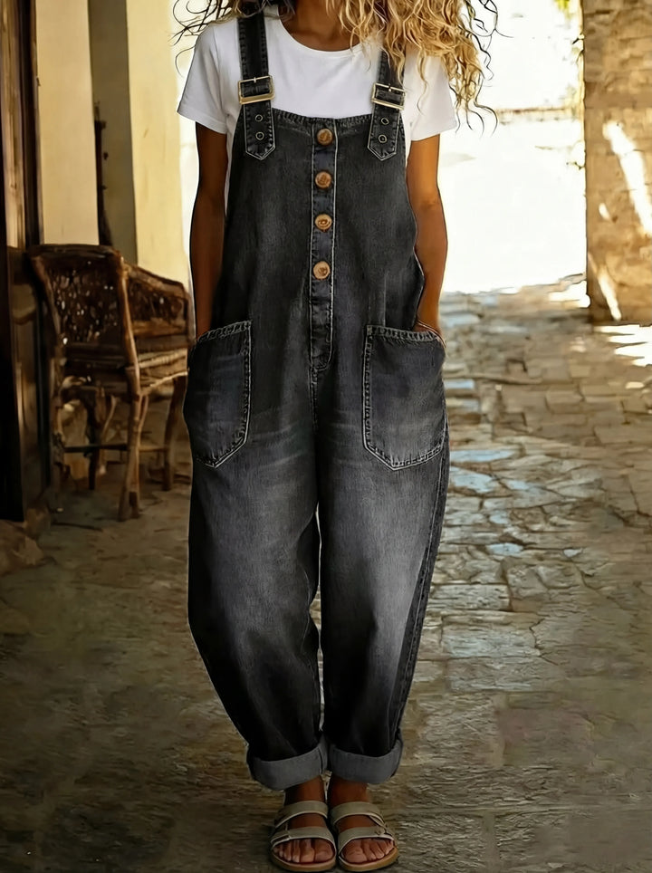 Sophia™ | Easy Fit Denim Jumpsuit – All-Day Comfort