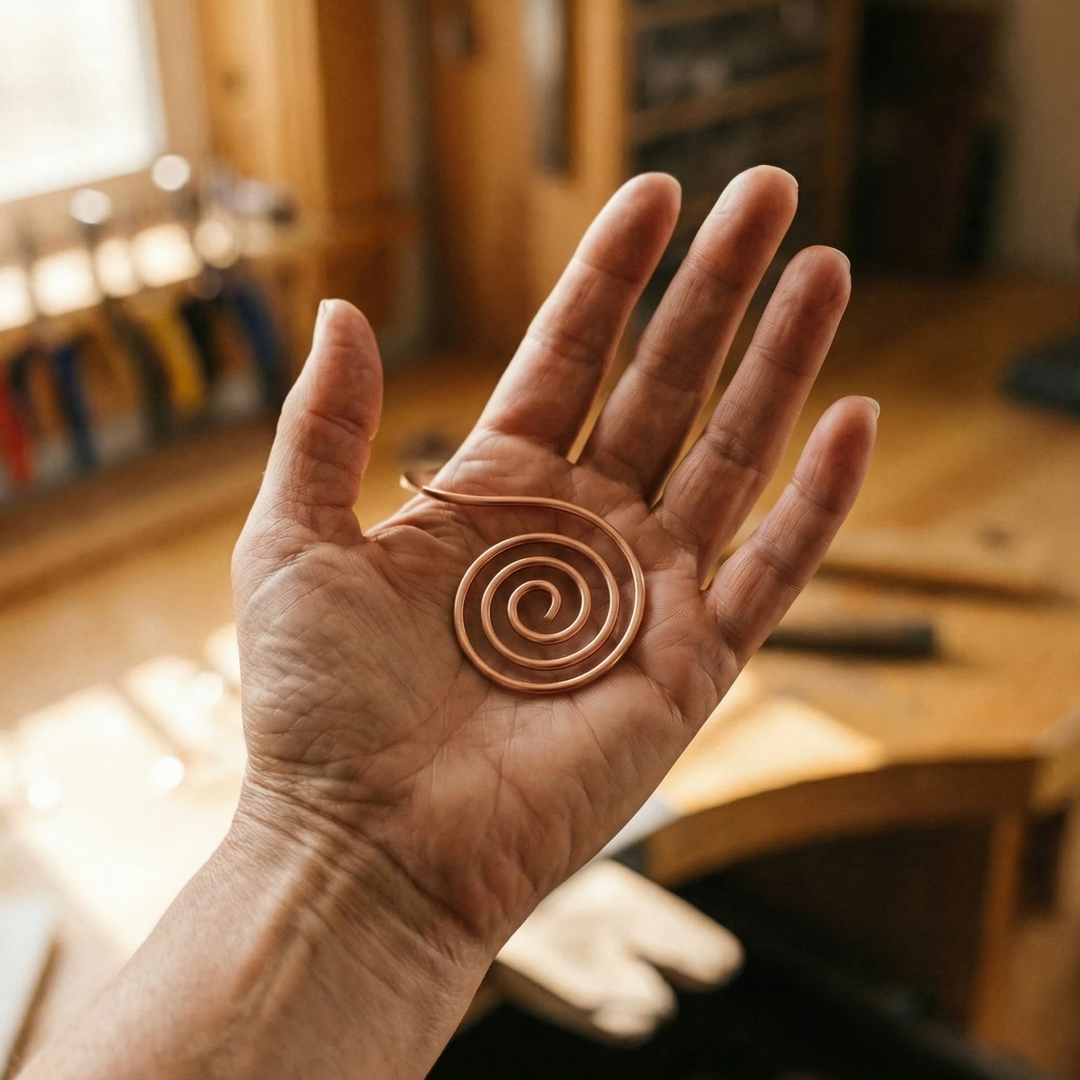 Volute Copper Hand Spiral