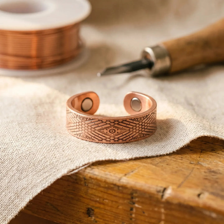 Sundial Copper Ring