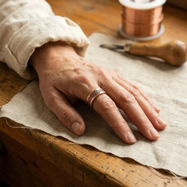 Trellis Copper Ring