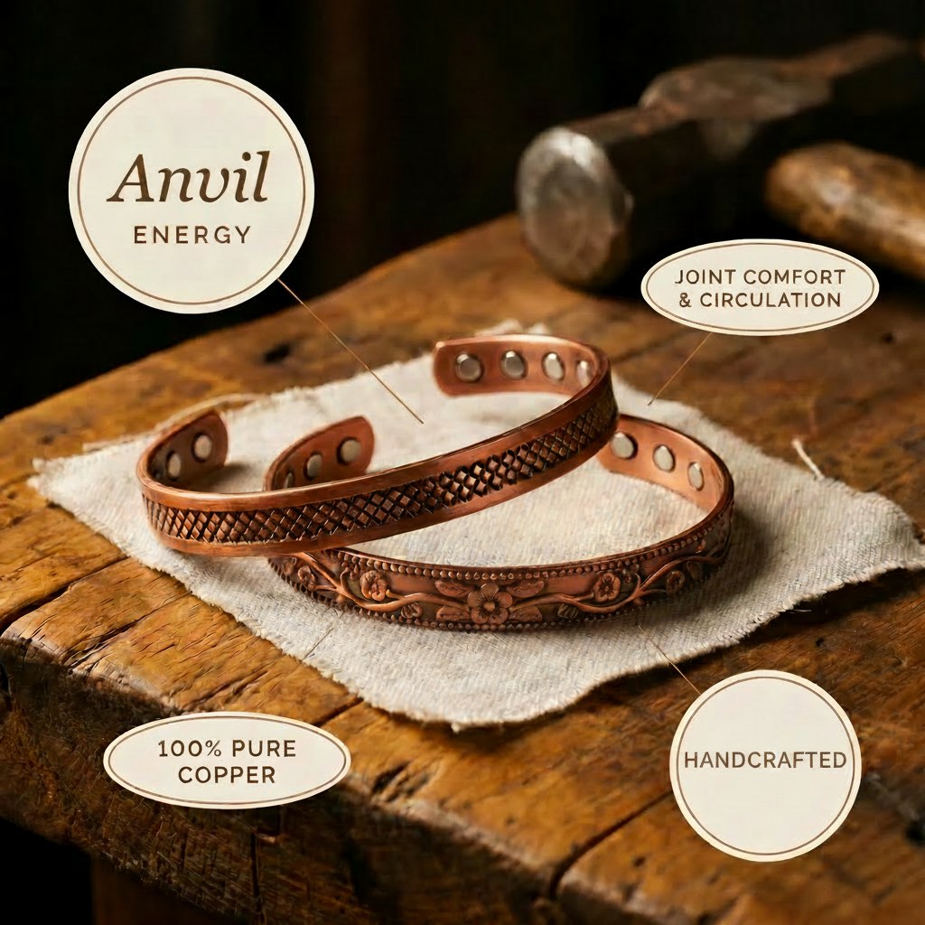 Anvil Copper Bracelet