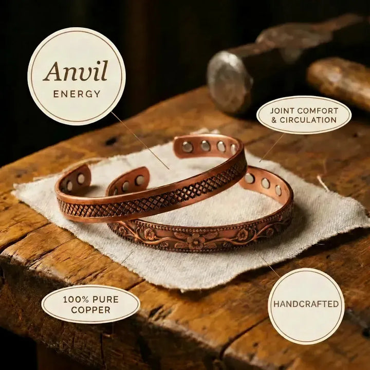 Anvil Copper Bracelet