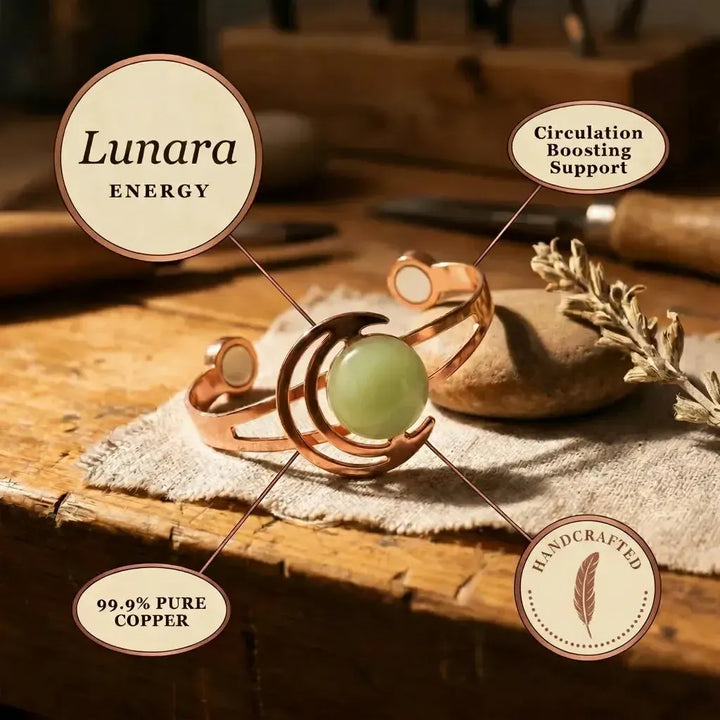 Lunara Green Copper Bracelet