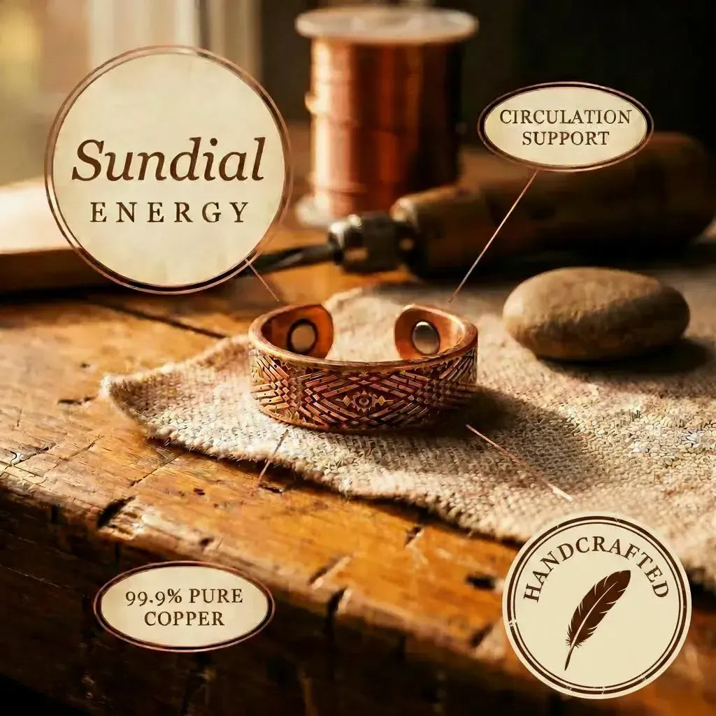 Sundial Copper Ring
